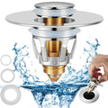 Drain plug for sink and basin faucet leak-proof anti-clog