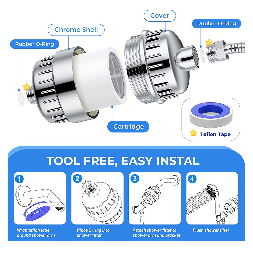 Shower head filter