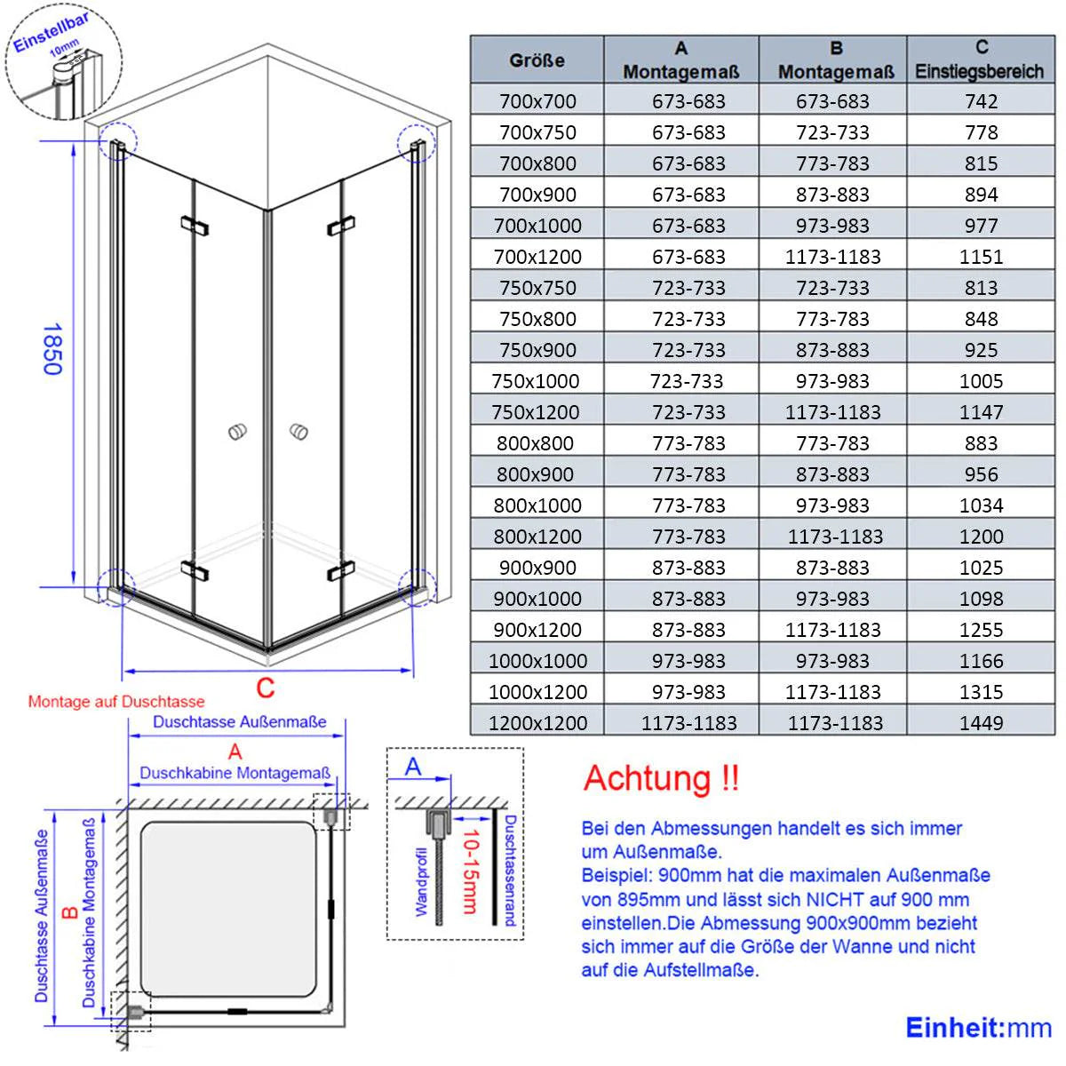 Corner Shower Cabin FBD