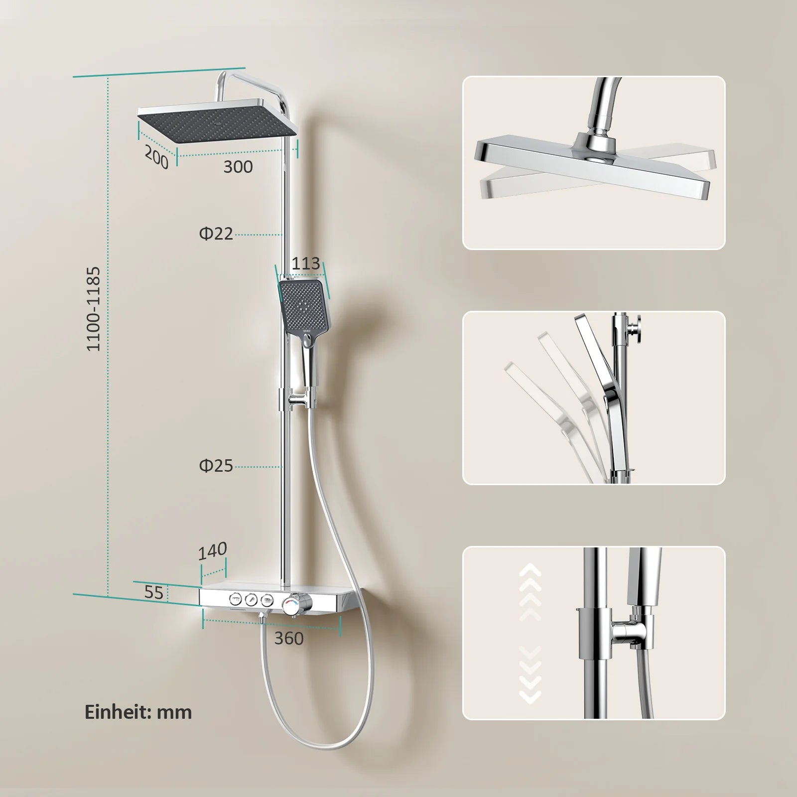 Duschsystem SleeFlow F09
