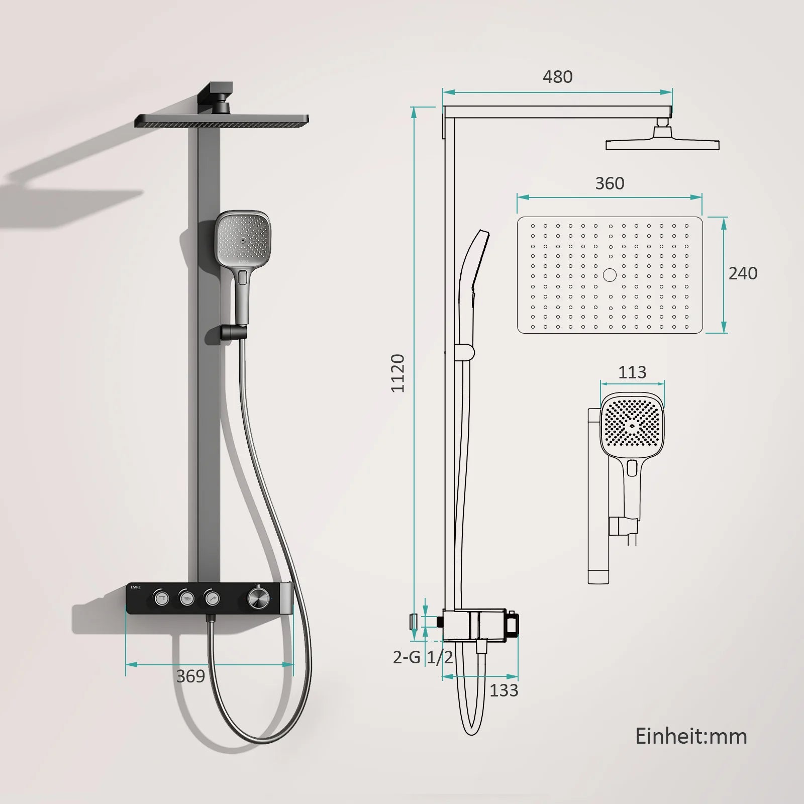 Duschsystem SleeFlow F27