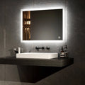 Rectangular Bathroom Mirror with Lighting, with Different Dimensions and Functions
